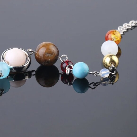 Solar System Aligned Planet/Star Science Necklace - Picture 4 of 9